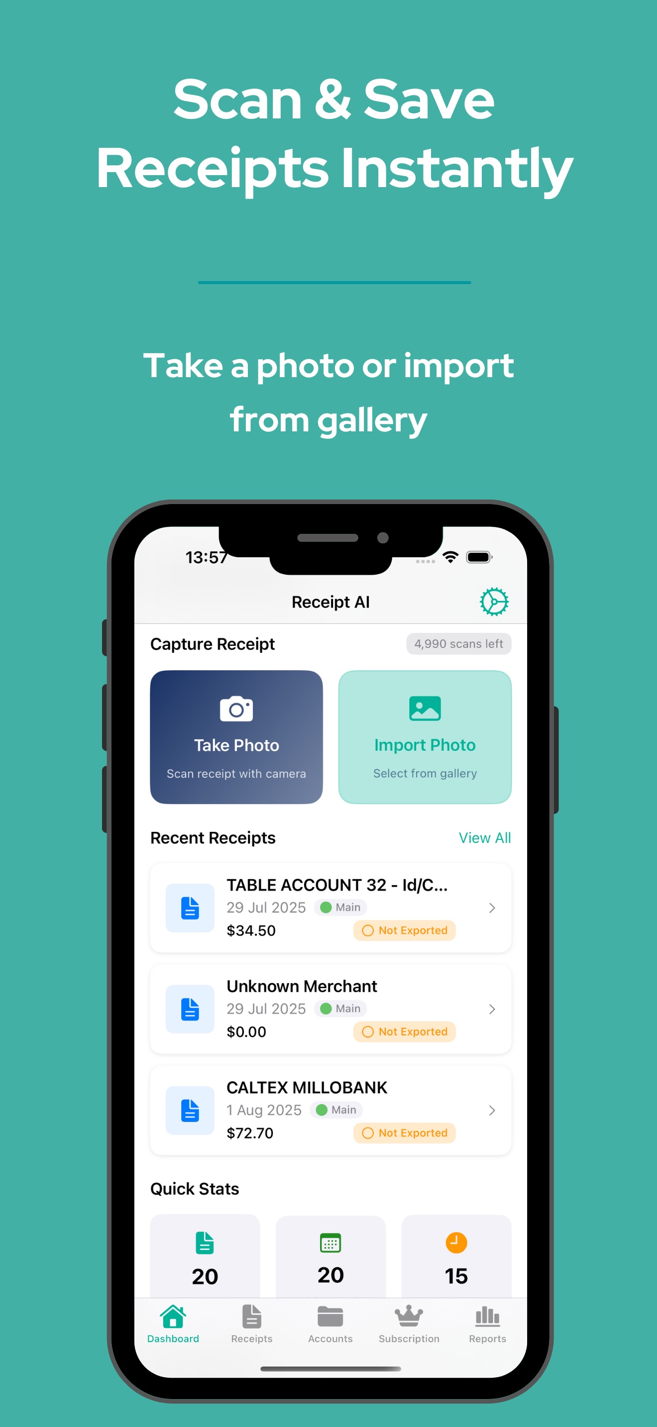 Receipt Reader AI